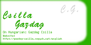 csilla gazdag business card